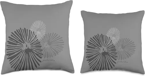 Vista 3 de Opihi Grey - Pala'ili Almohada de tiro 16x16, multicolor