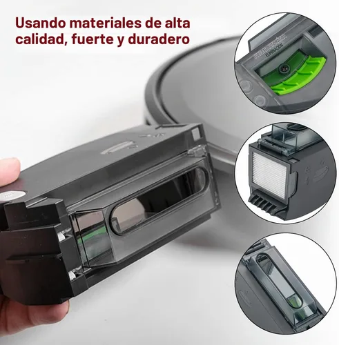Vista 6 de Caja de repuesto para iRobot Roomba i3 i3+ i4 i4+ i6 i6+ i7 i7+ i8 i8+ E5 E6 E7 J7 para aspiradoras con eliminación automática de suciedad