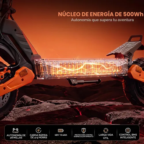 Vista 3 de isinwheel Scooter eléctrico GT1, 28 MPH, 800W, rango de 28 millas Nuevo Negro