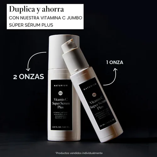 Vista 3 de Naturium Vitamin C Super Serum Plus, cuidado facial suavizante, más retinol, ácido hialurónico, niacinamida y ácido salicílico, 1 onza
