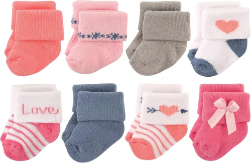 Vista 40 de Hudson Baby - Calcetines de algodón para bebés recién nacidos y Terry para niñas bebés