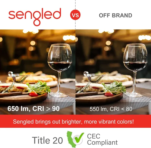 Vista 4 de Sengled Bombilla de luz inteligente BR30, S1 que funciona con Alexa, luces LED regulables, E26, bombillas cálidas, equivalente a 65 W, no requiere