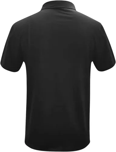 Vista 2 de FlekmanArt Camiseta de verano para hombre, estilo retro, con estampado digital, solapa, para exteriores, europea y americana, manga corta, casual