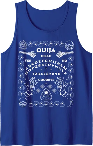 Vista 16 de Ouija Junta Planchette Tank Top Negro