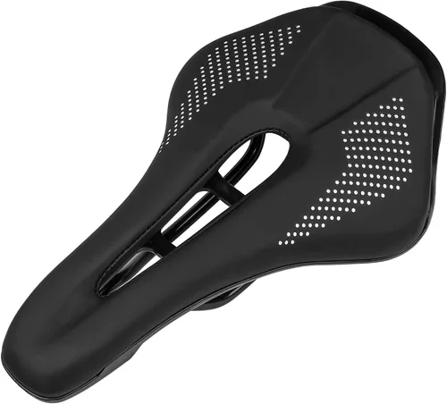 Vista 6 de Asiento de bicicleta cómodo para hombres y mujeres, ajuste universal para bicicletas de carretera/montaña, impermeable, suave, asiento de ciclismo