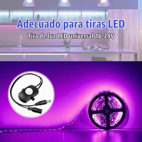 Vista 3 de Hortsun Interruptor de luz PIR DC 5-24V 5A del sensor de movimiento de 3