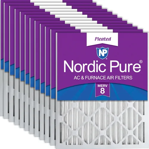 Vista 18 de Nordic Pure Filtros de aire MERV 7 plisados de 14 x 20 x 2 (13 1/2 x 19 1/2 x 1 3/4), paquete de 3 filtros de aire plisados MERV 7
