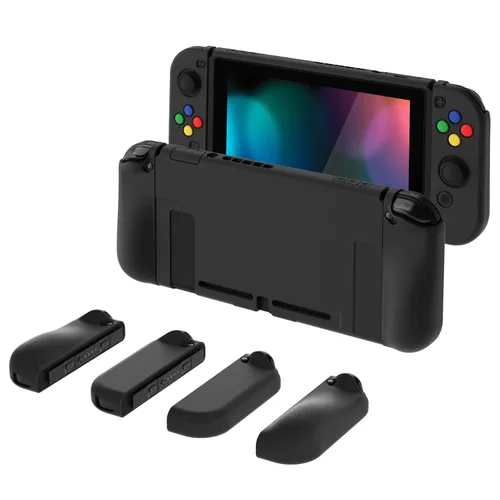 Vista 92 de PlayVital AlterGrips Ergonomic Grips Cover for Nintendo Switch, [2 Design] Interchangeable Comfort Dockable Protective Case with Screen Protector &
