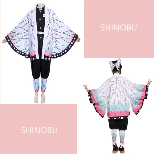 Vista 6 de colarm Shinobu Costume, Cosplay Suit, Shinobu Cosplay Uniform for Girls Kids Women, for for Halloween, Theme Party