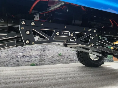 Vista 5 de H-TECH RC 1/10 CNC Kit de elevación de aluminio y enlace para CEN Racing Ford F250 Camión (negro)