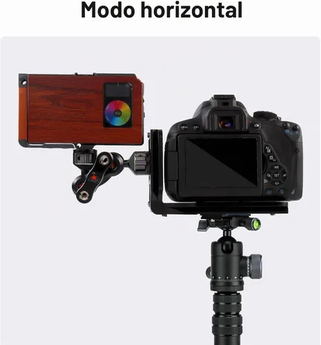 Vista 7 de Cámara con soporte en L para DSLR vertical horizontal Trípode de liberación rápida Compatible con Canon Nikon Sony DJI Osmo Ronin Zhiyun