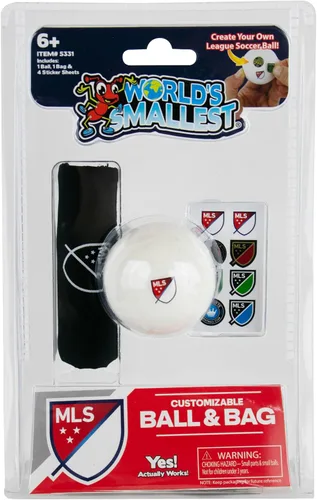 Vista 4 de World's Smallest Juego de pelotas de fútbol de la MLS, con licencia oficial de Major League Soccer, incluye una pelota de fútbol en miniatura, bolsa