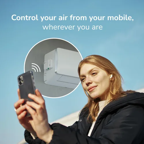 Vista 2 de AIRZONE Control WiFi Aidoo para aire acondicionado - Compatible con GREE VRF AZAI6WSCGR2 - Control remoto de CA y programación de aplicaciones