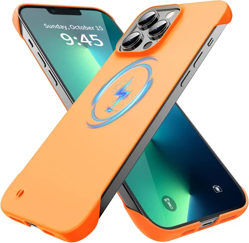 Vista 35 de GRECAZO - Funda magnética delgada sin marco para iPhone 17 Pro Max, color azul
