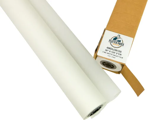 Vista 2 de 4mil doble mate de inyección de tinta Mylar, 36" x 125', núcleo de 2", 1 rollo por caja