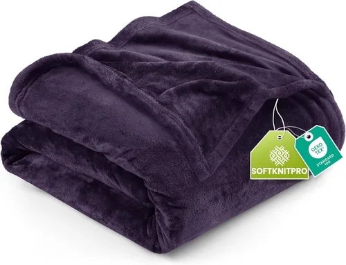 Vista 66 de Utopia Bedding - Manta de vellón de lujo, mullida, antiestática; manta de suave microfibra de 8.8 oz/yd² (300 g/m²) para sofá y cama; tamaño Gris