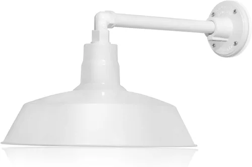 Vista 22 de 14 pulgadas. RLM Warehouse - Pantalla con brazo de cuello de cisne y bombilla Led A19 5000K de 9W
