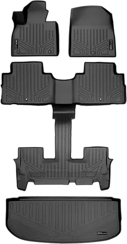 Vista 8 de SMARTLINER Floor Liner Black for 2020-2025 Hyundai Palisade