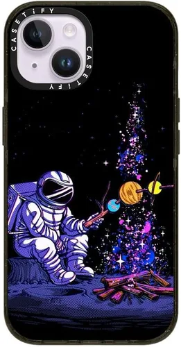 Vista 235 de CASETiFY Impact - Funda para iPhone 13 [protección contra caídas de 6.6 pies/compatible con Magsafe] Black Kingsnake, color negro transparente