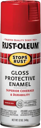 Vista 10 de Rust-Oleum 7776830 - Pintura en aerosol para prevención del óxido, 12 onzas, negro plano