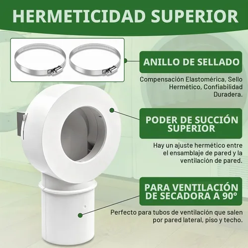 Vista 4 de Kit de acoplamiento magnético de ventilación para secadora DV90 sello