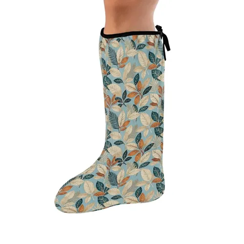 Vista 20 de LedBack Funda para yeso de pierna con mariposas azules y corazones rosas - Protector de pie reutilizable para mantener heridas y vendajes secos