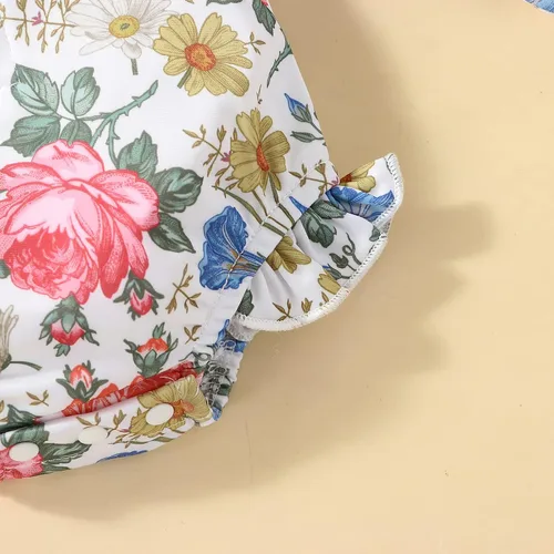 Vista 96 de Traje de baño de una pieza con cremallera de manga larga para bebé niña con gorro