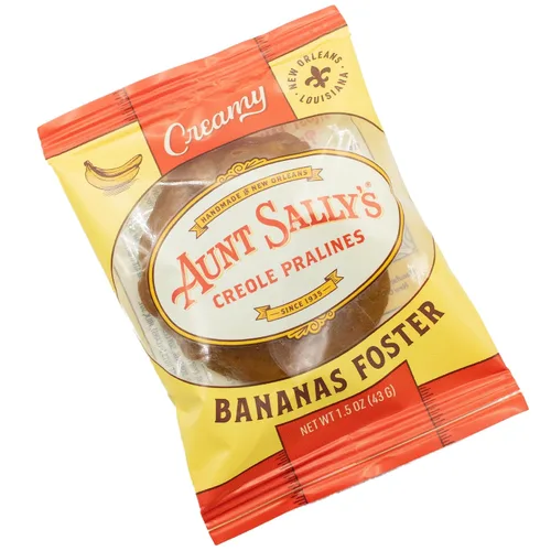 Vista 6 de Aunt Sally's Pralinés cremosos surtidos - Caja de 12 unidades - Praliné más famoso de Nueva Orleans - Caramelo de nuez hecho a mano