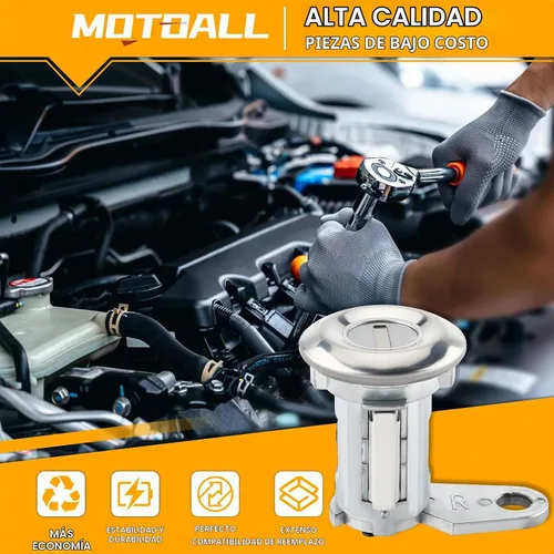 Vista 2 de MOTOALL Cilindro de cerradura de puerta y llaves para Ford E-150 E-250