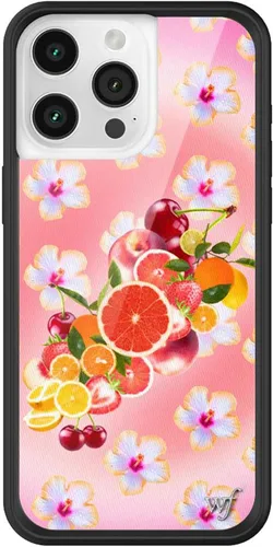 Vista 14 de Wildflower Cases - Funda Surf's Up, Compatible con Apple iPhone 15 Pro Max Moderno, Rojo, Morado, Floral, Verano, Playa - Parachoques Protector