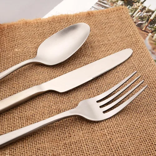 Vista 3 de Cuchillo de cena de 8 piezas, acero inoxidable 18/10 de plata mate para el hogar, restaurante, fiesta, uso diario de mantequilla (9 pulgadas)
