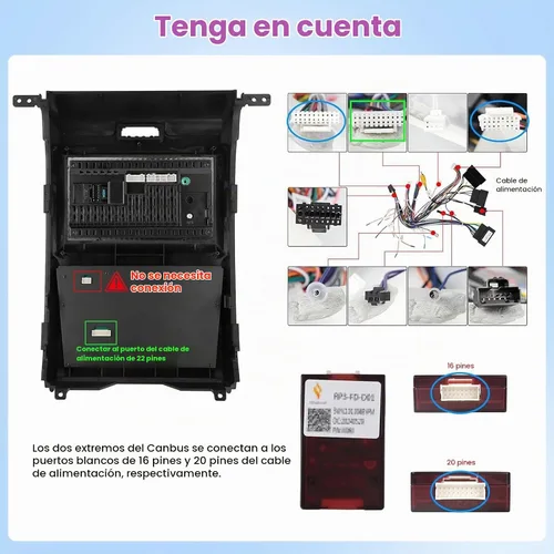 Vista 2 de 2+64G Android 15 Radio de coche para Ford F150 2013 2014 Carplay inalámbrico Android Auto, 9 pulgadas IPS pantalla táctil estéreo del coche