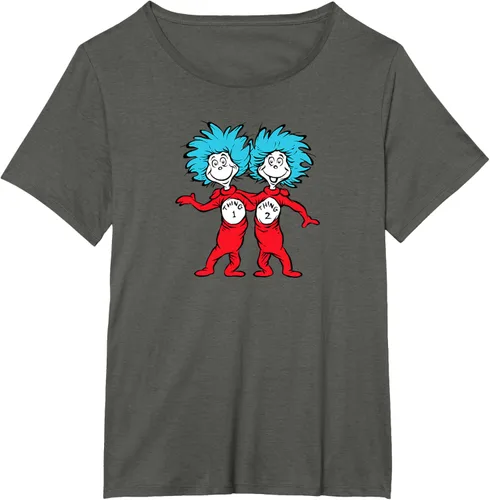 Vista 69 de Dr. Seuss Thing 1 Thing 2 Buddies - Camiseta Negro
