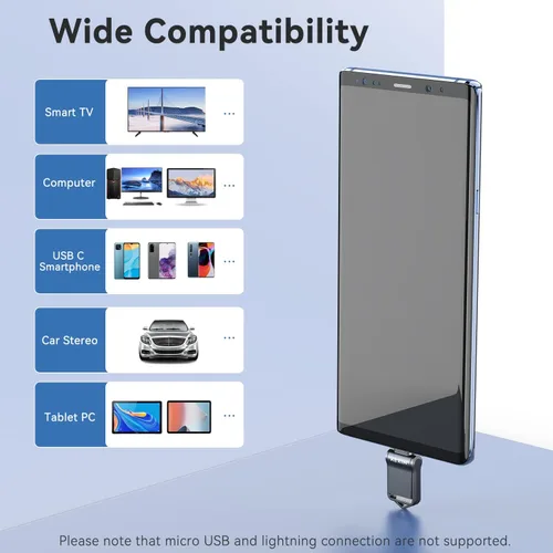 Vista 6 de KEXIN 32G USB C Flash Drive USB 3.0 Metal Dual Drive 32 GB USB Stick Mini Tamaño OTG Memory Stick para Tipo-C Android Smartphones Tablets