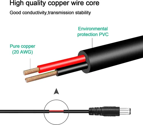 Vista 7 de BestCH Cable de carga USB 5 V CC Cable de carga para computadora portátil Cable de alimentación Cable de alimentación para iS iSound GoSonic i Sound