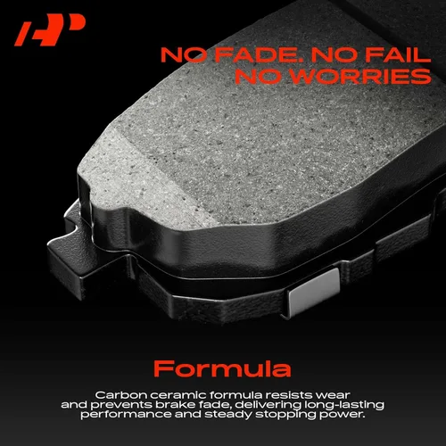 Vista 4 de A-Premium Juego de pastillas de freno de cerámica delanteras y traseras compatibles con BMW 330Ci 2001-2006 3.0L, 330i/330xi 2001-2005 3.0L, X3