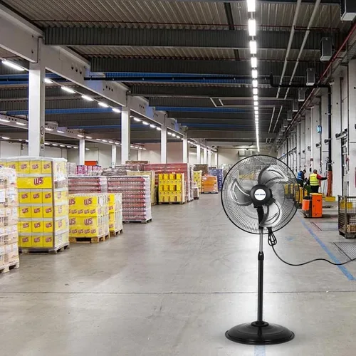 Vista 8 de BILT HARD - Ventilador de pie industrial de metal, resistente, de alta velocidad, oscilante, aspas de aluminio, 3 velocidades y certificado UL