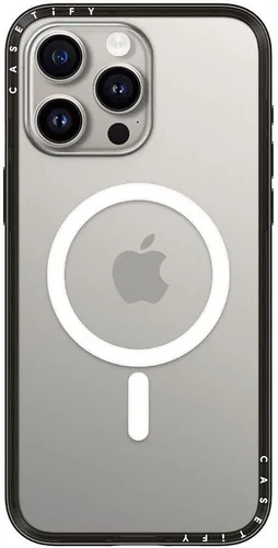 Vista 8 de CASETiFY Funda compacta para iPhone 15 [delgada y elegante/compatible con Magsafe / 4 pies 2X protección contra caídas de grado militar] - Negro