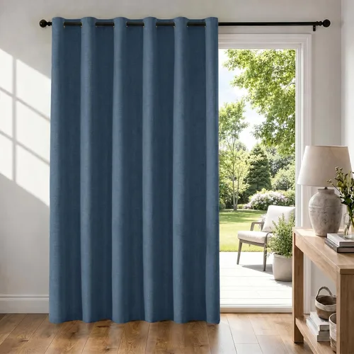 Vista 46 de Cortinas 100% opacas para dormitorio, cortinas opacas de 63 pulgadas de largo, cortinas opacas de lino para sala de estar, cortinas con ojales