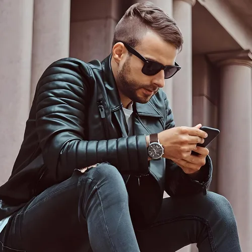 Vista 7 de Ritche Correa de reloj de piel táctica resistente ajustable de 0.78 pulgadas para hombre, compatible con Timex Expedition, Citizen, Moonswatch