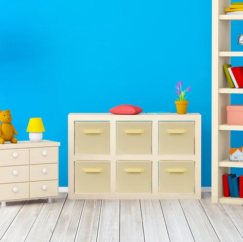 Vista 3 de Simple Houseware Contenedores de almacenamiento plegables de 11 pulgadas, color beige, paquete de 6 cubos de tela organizadores para armario