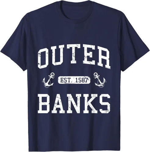 Vista 7 de Out-Banks NC North Carolina - Camiseta