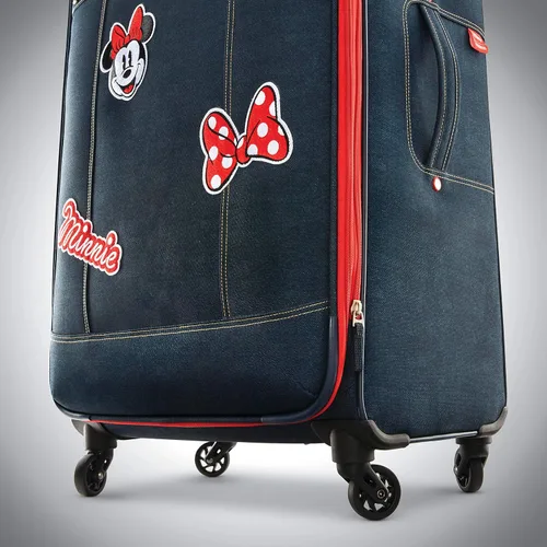 Vista 4 de American Tourister - Maleta con ruedas giratorias de Disney, Minnie Mouse Denim), 126120-1255
