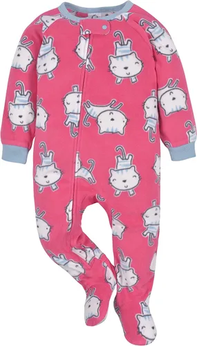 Vista 3 de Gerber Pijama de forro polar resistente al fuego, para niña pequeña, 2
