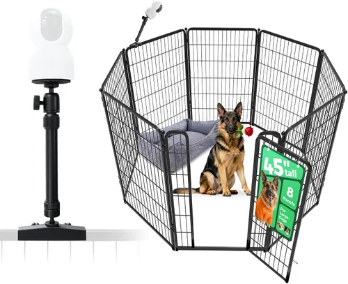 Vista 96 de FXW Homeplus Unleashed Corralito para Perros de Interior - Juego Sin Estrés y Seguro, Resistente de 24 Pulgadas 2 Paneles Corralito para Cachorros