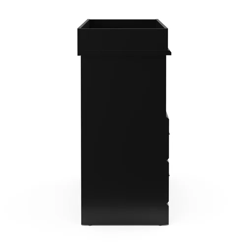 Vista 9 de Storkcraft Brookside Cómoda de 2 cajones con cambiador encima (negro) – Certificado Gold GREENGUARD, cómoda de cajones y cubos fácil de combinar