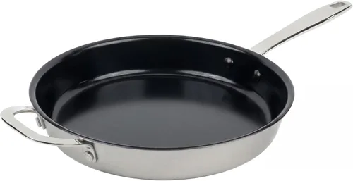 Vista 11 de Alva Maestro Juego de 3 piezas de sartén antiadherente de acero inoxidable – Hecho sin revestimiento cerámico de PFAS, PFOA y PTFE – Núcleo