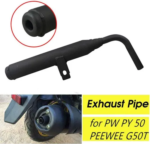 Vista 4 de Wai Danie Silenciador de tubo de escape para motocicleta, parte del sistema de tubo de escape compatible con Yamaha PW50 PY50 PW PY 50 PEEWEE ATV