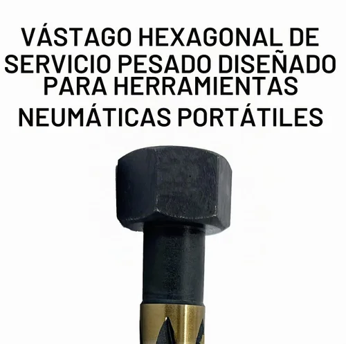 Vista 4 de Drill America Puente/escariador de construcción de vástago hexagonal negro y dorado de 1-1/16", serie KFD