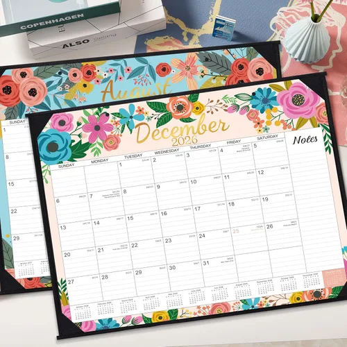 Vista 8 de Calendario de escritorio 2026, calendario de escritorio grande 2026, enero 2026 a diciembre de 2026, 22 x 17 pulgadas, calendario 2026 de 12 meses